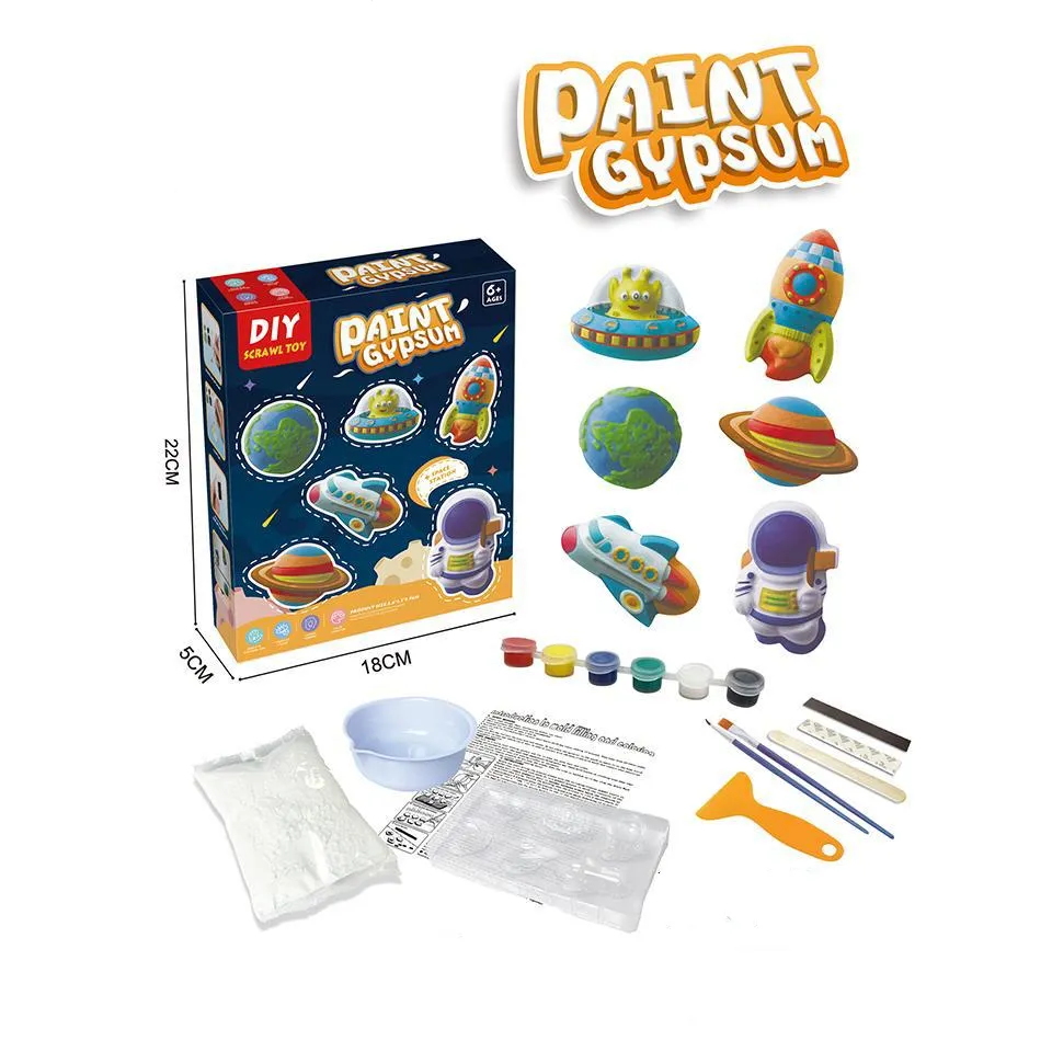 Kit de manualidades de pintura DIY, figuritas de arcilla de almacenamiento con todo el Material y accesorios de herramientas