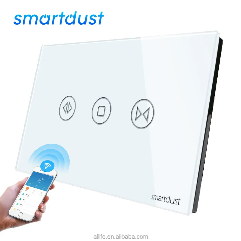 Smartdust SAA US AU Control de voz Google Home Alexa Compatible Multi Control Smart Roller WiFi Módulo de interruptor de cortina