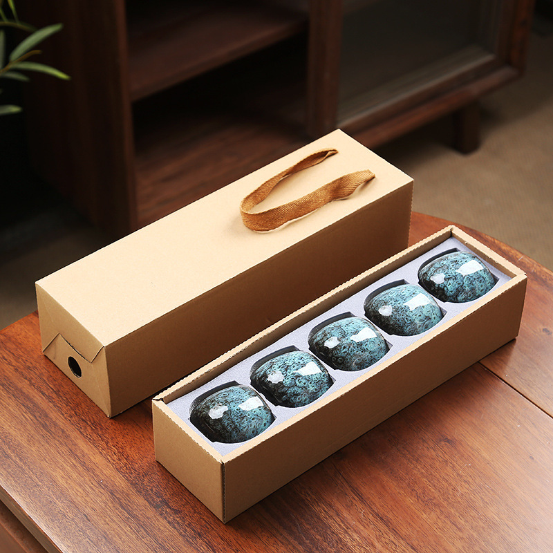 Kiln change tea cup-sky blue-5 pack