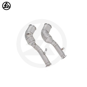 CSZ Stainless Steel Exhaust Pipe High Flow Sport Catted <strong>Headers</strong> Downpipe Heat Wrap for Porsche Macan GTS 2.9T Exhaust System - Product Image 6