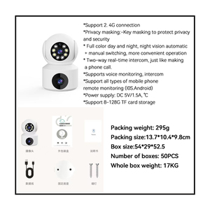 A11 Dual Lens 1080P WIFI IP Cámara de red PTZ Cámara 2MP Seguridad al aire libre CCTV PTZ Cámara para el hogar - Product Image 3
