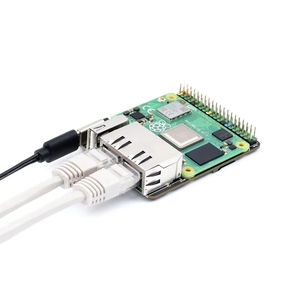 Mini scheda Base Ethernet Dual Gigabit per Raspberry Pi Compute modulo 4 (CM4 non incluso), connettore RJ45, intestazione GPIO 40pin
