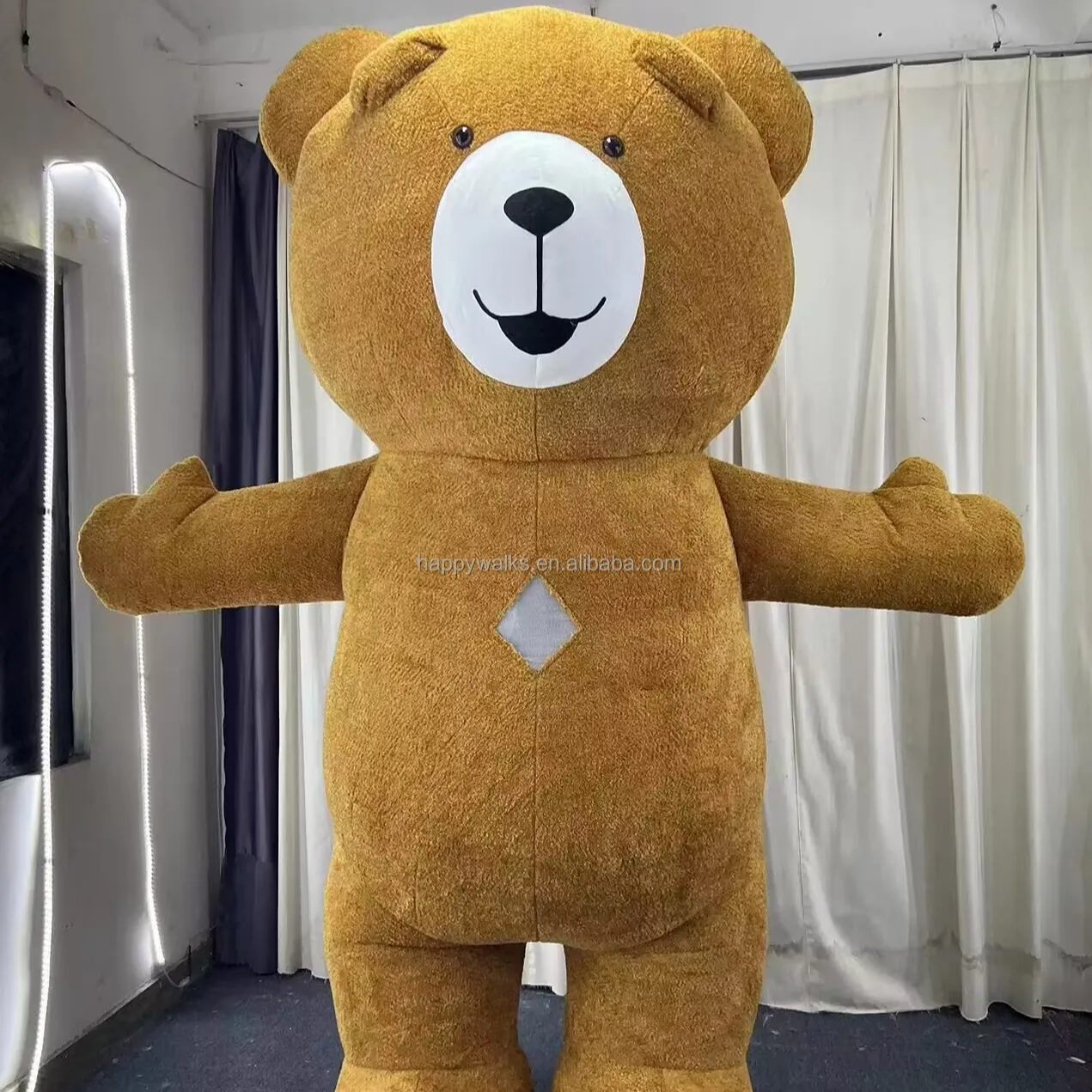 2023 Costume da mascotte orso bruno grasso commerciale 2.6m Costume da cartone animato gonfiabile per adulti orsacchiotto