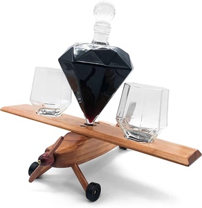 带2个世界威士忌玻璃杯的威士忌酒瓶波旁伏特加酒 - Product Image 5