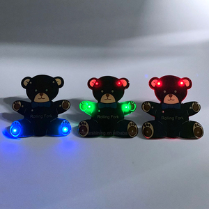 OEM מפעל מותאם אישית צורת לוגו LED זוהר כפתור דש פין LED שם תג קידום מכירות LED תג LED תג פין המפלגה - Product Image 5