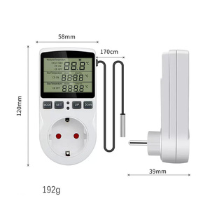 Smart Thermostat <strong>Temperature</strong> <strong>Controller</strong> Socket Outlet with Timer Switch <strong>Sensor</strong> Probe Digital Heating Cooling Control - Product Image 6