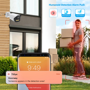 4-Channel HD tam renkli gece görüş CCTV güvenlik kamera kiti 2MP 5MP CMOS sensörü ile ev izleme için tek yönlü ses seçeneği - Product Image 4