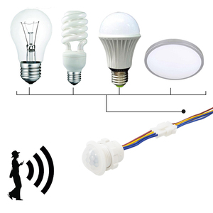 Interruptor de luz con Sensor infrarrojo PIR, Detector inteligente, LED, 110V, 220V, encendido y apagado automático