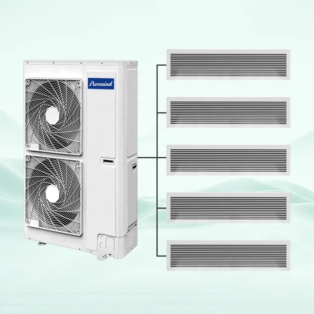 Yeşil GMV5 ince bölünmüş merkezi klimalar 36000Btu DC invertör VRF çok bölgeli klima sistemi ev ofis kullanımı için