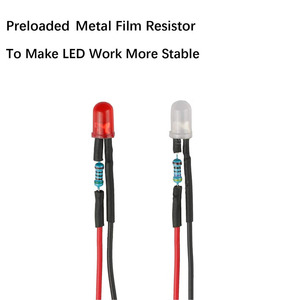 แผงไฟ LED ขนาดเล็กสีขาวสีแดงสีเขียวสีน้ำเงินสีเหลืองของเล่นที่ปรับแต่งได้/F3แสดงสถานะของแผงควบคุม F5 3มม./5มม. 8มม. 10มม. ไดโอด - Product Image 2