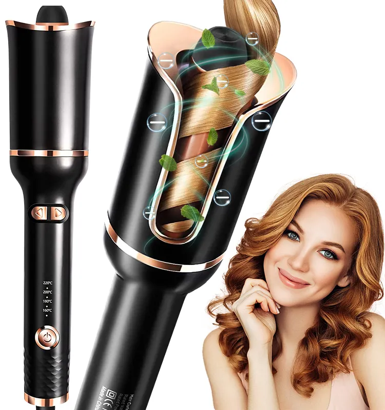 2023 New Arrival Elétrico Automático Hair Curler Formers Onda de Ferro Curler Hair Rollers 360 Ceramic Ondulado Hair Curler