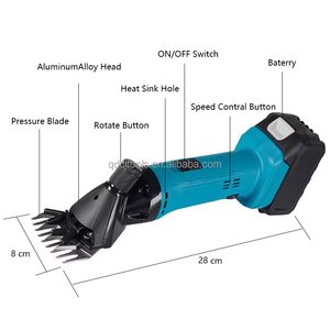 เครื่องตัดขนแพะแบบพกพา เกรดอุตสาหกรรม ใช้แบตเตอรี่ลิเธียม กรรไกรตัดขน กรรไกรตัดแต่งขน - Product Image 2