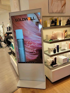 Kapalı ayakta dijital tabela 55 65 inç interaktif yüksek çözünürlüklü LCD süpermarketler ve kafeler için WiFi ile reklam oyuncu - Product Image 2