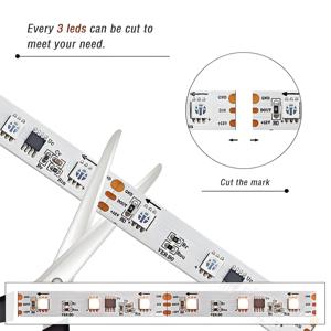 RGB multicolore cambiamento striscia di luce a LED con DC12V 18W adattatore Controller RGB indirizzabile Kit di striscia a LED per la retroilluminazione TV