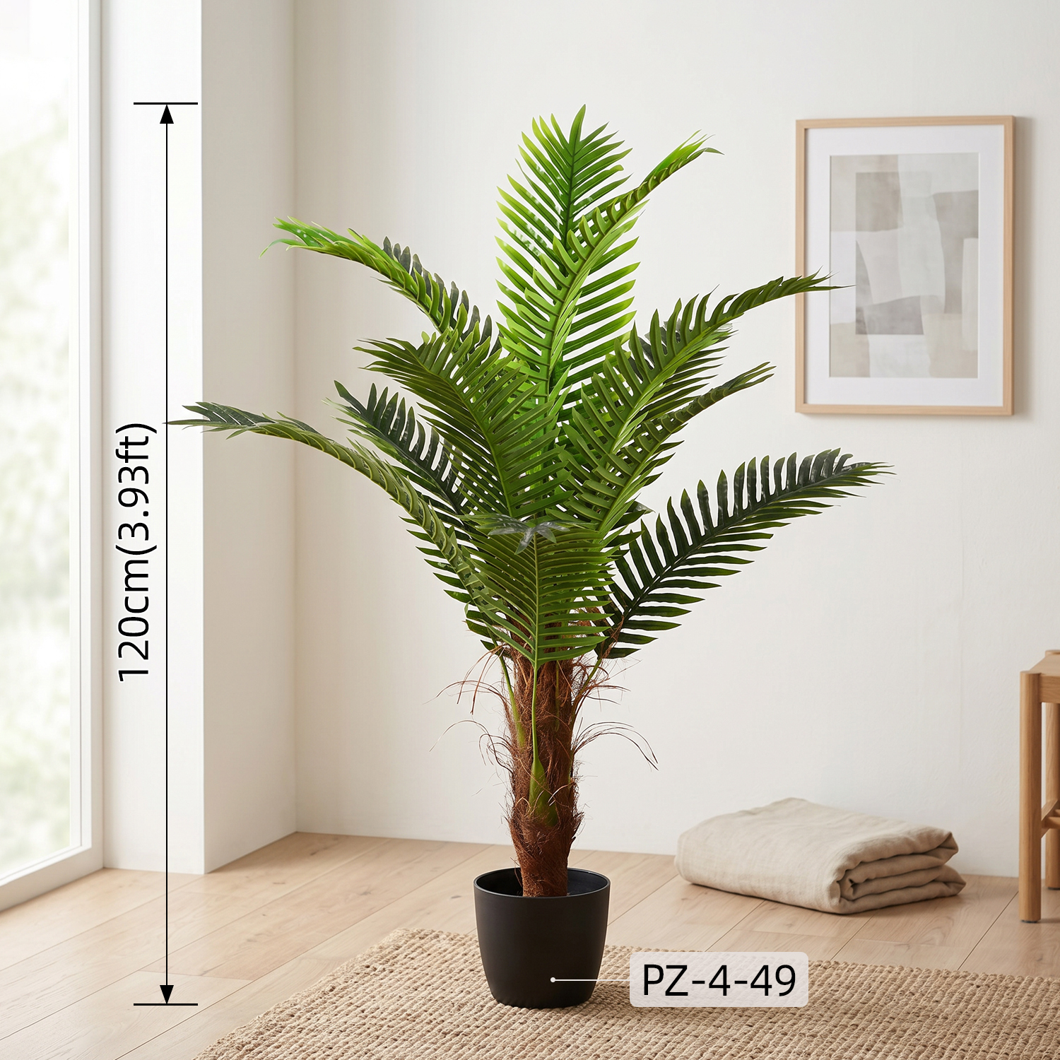 Fake Palm Tree Artificial Tropical Greenery Potted Plant