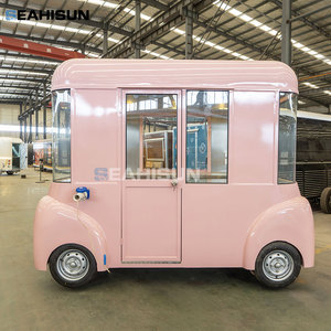 Bắt Mắt Di Động Thực Phẩm Đơn Vị Nhỏ Gọn Di Động Thực Phẩm Nhà Cung Cấp Thực Phẩm Quyến Rũ Giỏ Hàng Trên Bánh Xe Màu Hồng Mini Thực Phẩm Xe Tải Burger Trailer - Product Image 5