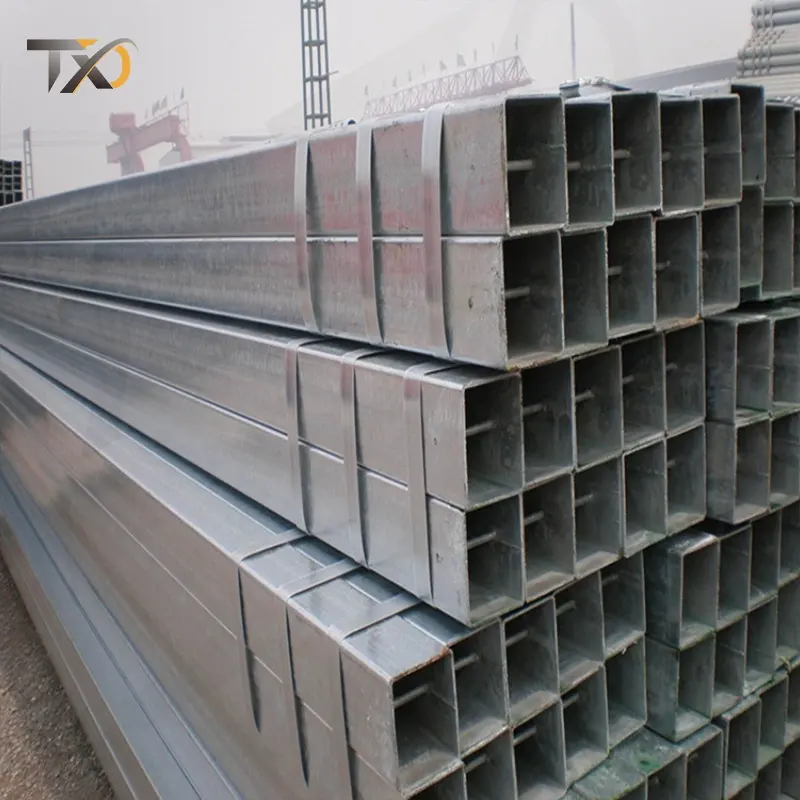 Light Industry Welding Nipple Hot Dip Galvanized Steel Pipe Grooved Hot Dip Galvanized square pipe tube