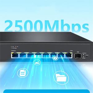 工厂OEM 8端口2.5gbit交换机网络，带1*10G SFP上链2.5g以太网交换机，用于网络ISP电信 - Product Image 5