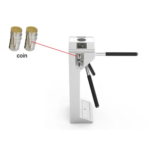 Cancello del tornello verticale a gettoni per il controllo dell'accesso alla toilette con ingresso a gettoni - Product Image 1