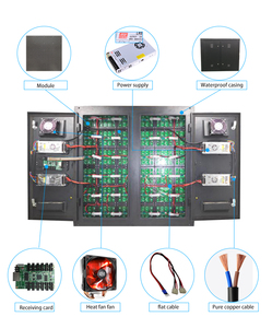 P2.9 p 3.91 p4.81 RGB modulo schermo a led 250x250mm per esterni a matrice di led pixel pannello schermo per video wall - Product Image 4