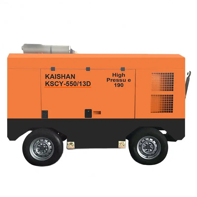 Stelle 2024 nuova tecnologia Kaishan serie KSCY550-13 ad alta pressione vite compressore d'aria portatile per scavare