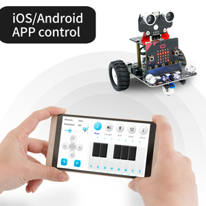 Yahboom Eigenmarke STEM-Programmierung Pädagogischer Mikrobit-Spielzeug roboter Basierend auf Bbc Micro: Bit V2 Kompatibel mit Micro bit V1