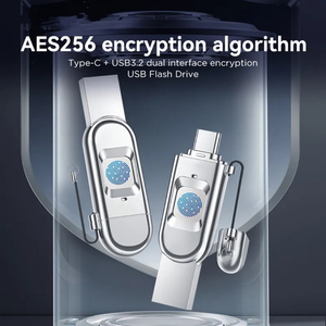 热卖最新16GB-128GB笔式驱动器-C & USB 3.0指纹加密闪存驱动器，适用于电脑记忆棒 - Product Image 2