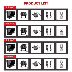 Wemaer OEM 1 yönlü otobüs kamyon çok fonksiyonlu Tv geri görüş kamerası AV girişi geri yardım AHD 7 masaüstü motorlu araba monitörü aşağı çevirin - Product Image 6