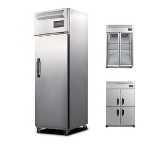 Solid Doors Stand up Cold Storage Upright <strong>Chiller</strong> Refrigerator Stainless Steel Commercial Refrigerator and Freezer
