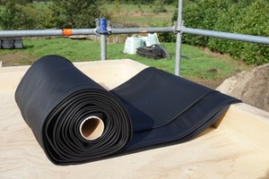 High Quality Black or Customized 1.2 Thickness Flat Roofing Epdm Rubber <strong>Membrane</strong> for House