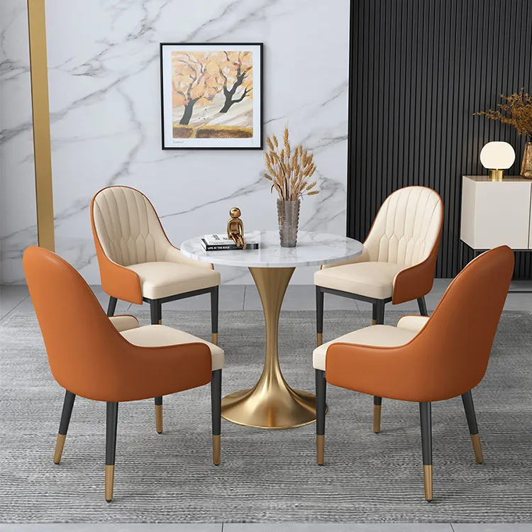 New design hotel restaurant chairs modern metal dining chair