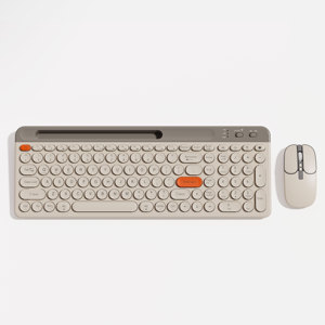 Combo de teclado y mouse inalámbricos, teclado silencioso ultradelgado de 2,4 teclas de 106G con Mouse de clic silencioso para PC, computadora portátil - Product Image 1