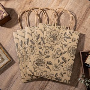 Kh hoa giấy kraft túi quà tặng hoa màu đen thiết kế cho sinh nhật, em bé tắm, kỳ nghỉ, gói quà bên - Product Image 3