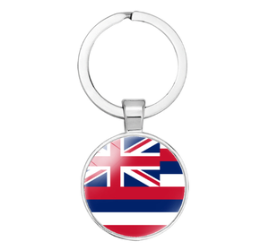Delaware Flag <strong>Key</strong> Ring Pendant America US States Flag Pattern Digital Photo <strong>Key</strong> Chain Factory Direct - Product Image 5