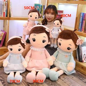 ชุดเดรสสีแดงนุ่มยัดไส้น่ารักสำหรับเด็กผู้หญิงผ้าขี้ริ้วแฮนด์เมดตุ๊กตาผ้ากำมะหยี่นุ่มสำหรับแต่งตัวของเล่นเด็กผู้หญิง - Product Image 2
