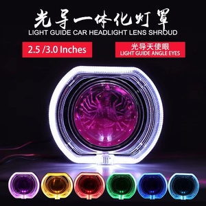 Fabrika 3200LM araba COB <span class=keywords><strong>LED</strong></span> melek gözler göz sis ışık halkası Lens projektör ışık halkası sis lambası spor ışık