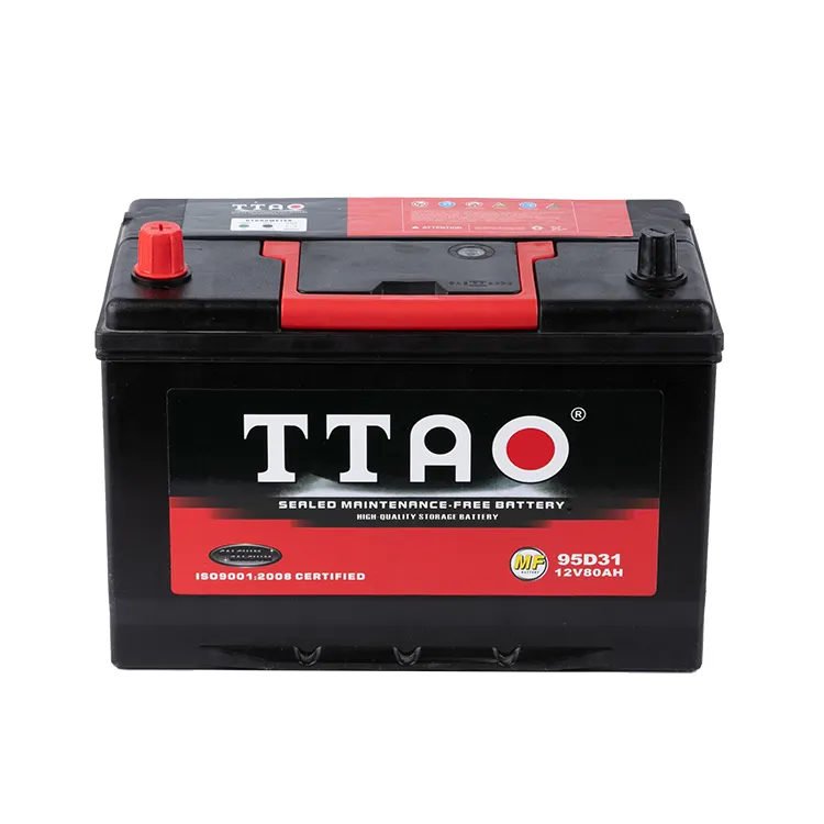 Good JIS MF 12V 70AH 75AH 80AH 90AH 95D31 NX120-7 95D31 N70Z N70MF NS100 Japan lead acid car battery