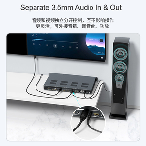 4K 60Hz matriz HDMI continua 4x4 4 en 4 salidas con modo de empalme, control Web/APP/RS232/LAN/RS232 - Product Image 4