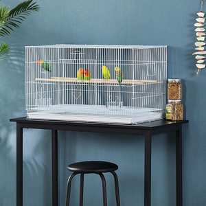 30 ''uzunluk uçuş kuş kafesi demir uçuş papağan kafesi küçük papağanlar Parakeets Cockatiels muhabbet Conures Quaker papağan - Product Image 1