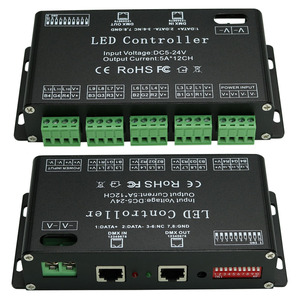 DC5-24V 12 Channels <strong>DMX</strong> 512 <strong>LED</strong> Strip <strong>Controller</strong> Decoder 5A/CH RGB <strong>Controller</strong> Decorated <strong>DMX</strong> 512 <strong>LED</strong> Strip Lighting Driver Dimmer