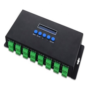 Controlador DMX artnet compatible con pantalla LCD de interfaz SPI de gran venta, controlador de luz de software de PC controlador de píxeles led