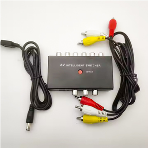 2 Port AV <strong>Audio</strong> and <strong>Video</strong> RCA 2 in 1 Out Switcher Automatic Manual <strong>Switch</strong> Selector Junction Box AV Switcher - Product Image 2