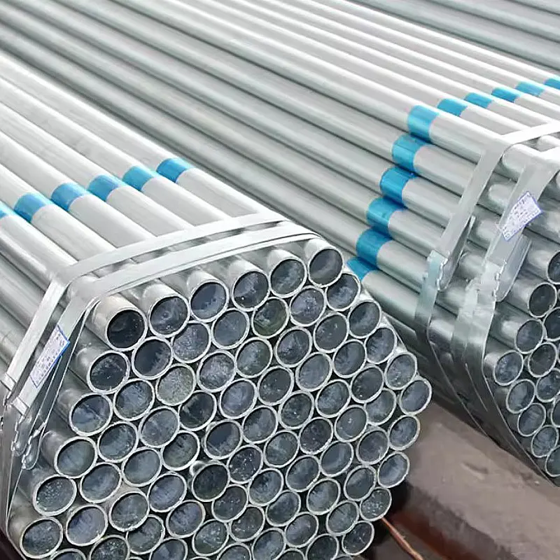 Tubo rotondo in ferro zincato a caldo/tubi in acciaio zincato erw/tubi tubolari in acciaio al carbonio per la costruzione di edifici in serra