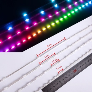 WS2811发光二极管卵石像素串灯DC5V 1000ct RGB(GRB) 全色可寻址IP65透明线圣诞装饰品 - Product Image 5