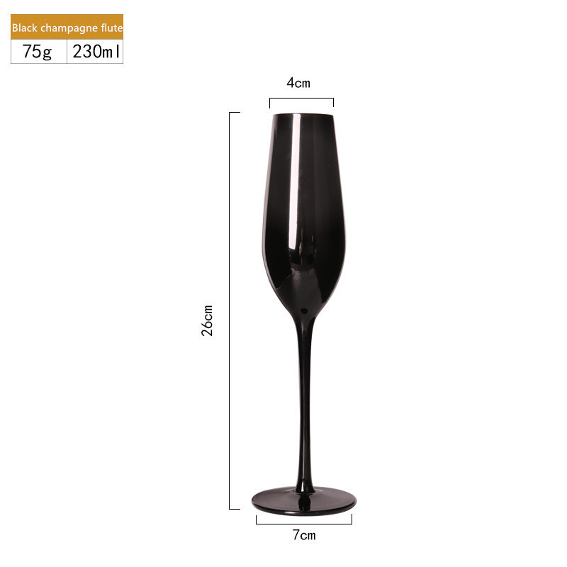Flûte à champagne noire