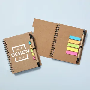 Regalos promocionales baratos, papel Kraft, combinación creativa, notas adhesivas, Bloc de notas, logotipo personalizado, cuadernos multiusos, Bloc de notas - Product Image 4