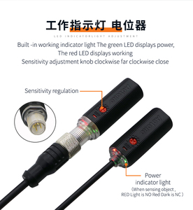Sensor fotoeléctrico retrorreflectante difuso E3FA de 50cm para máquinas de embalaje Categoría de producto óptico - Product Image 2