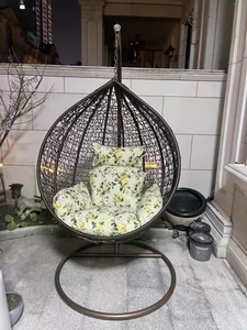 Giá rẻ đu ngoài trời giỏ ban công vườn Kim Loại Đứng Dây đu Patio võng trứng ghế - Product Image 5