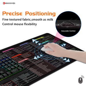 Auf Lager JavaScript Short cut Keys Spickzettel Tastatur matte XL Extended Large Gaming Mouse pad Rutsch feste genähte Kante - Product Image 3