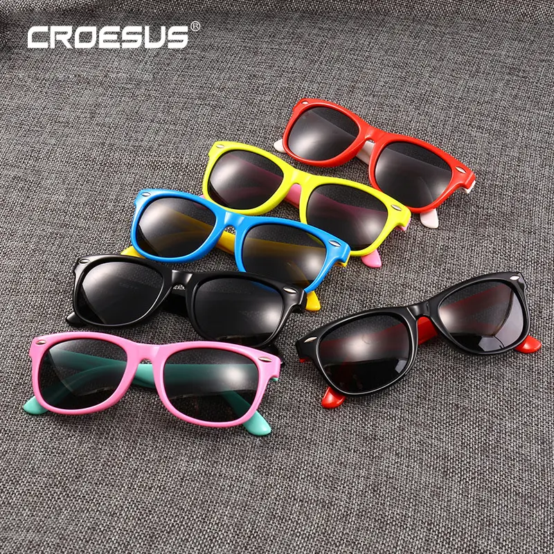 TPEE UV Protection Design Silicone bambini occhiali da sole polarizzati personalizzati per bambini per ragazzo ragazza